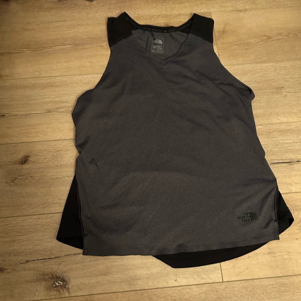 The North Face Women's Black and Gray Tank Top